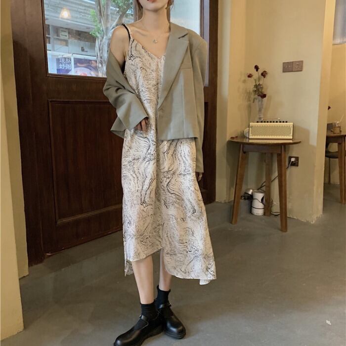 スタイルサマースタンダードドレス レトロ 夏物 1号婦人78453184184