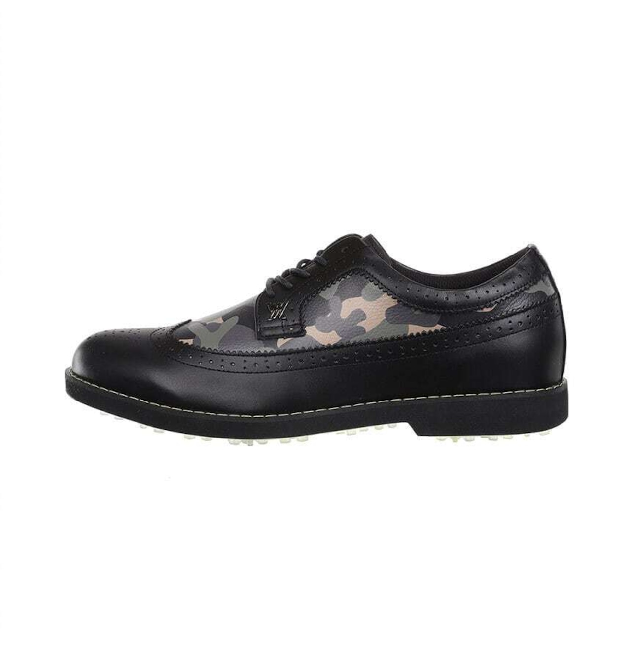 M Camo Wing Tip Brogue Shoes