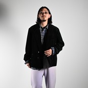 ヴィンテージシャツとコーデュロイダブルジャケットベースBOWWOWスウェットスタイル