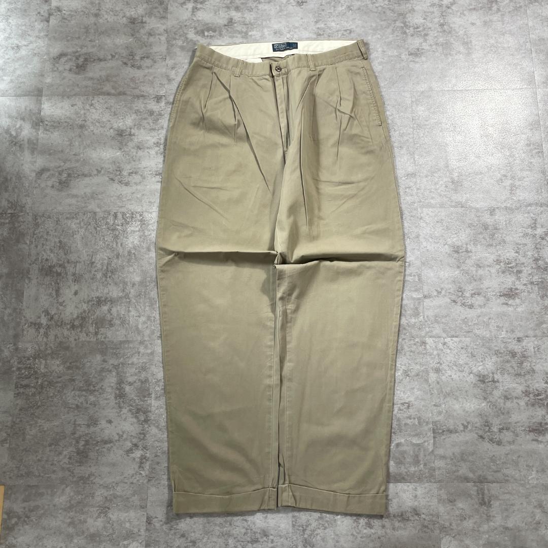 90s Ralph Lauren シンガポール製 36/32 ブラウンチノ 90s Ralph Lauren シンガポール製 36/32 ブラウンチノ | ib2