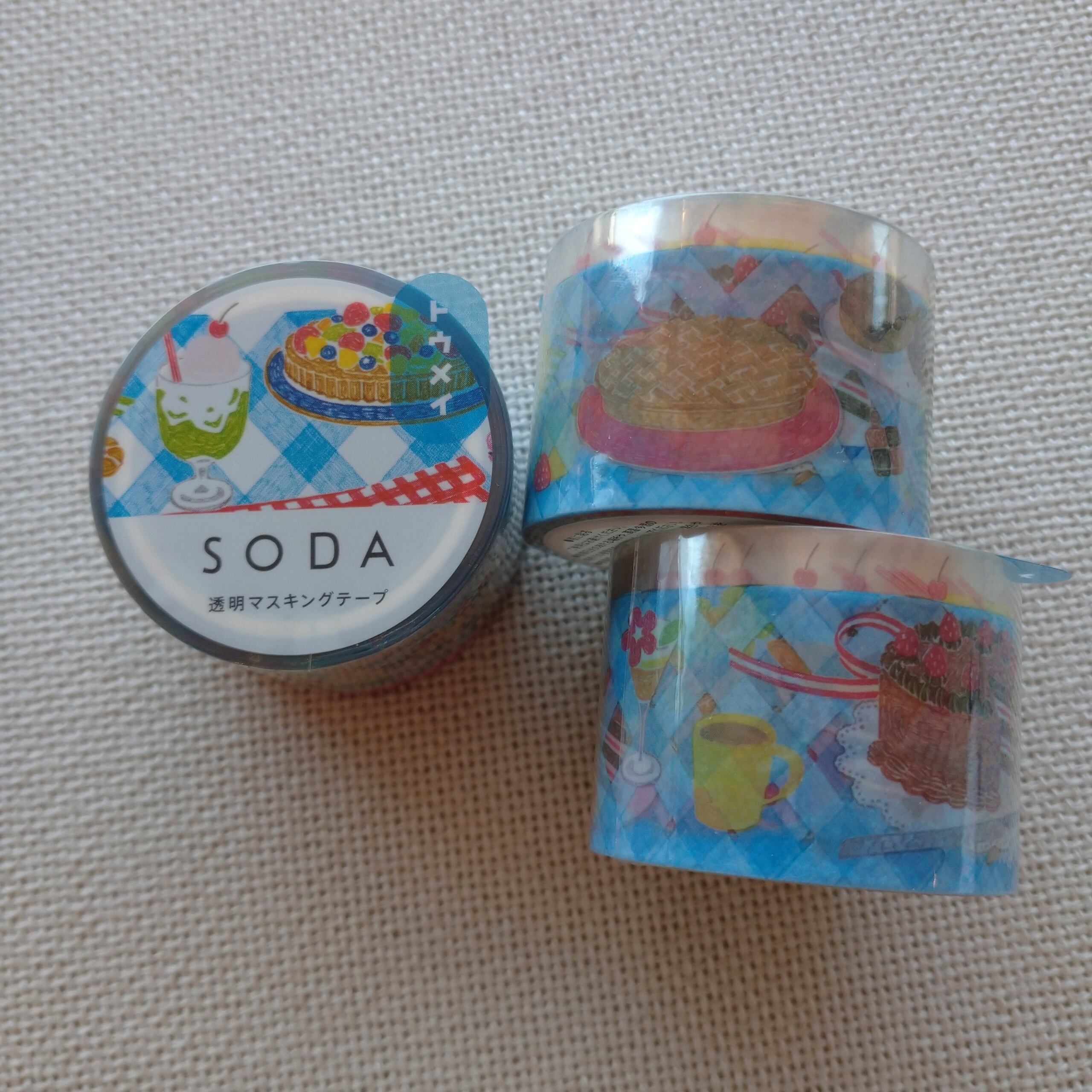 SODA ティータイム 30mm透明マステ SO01