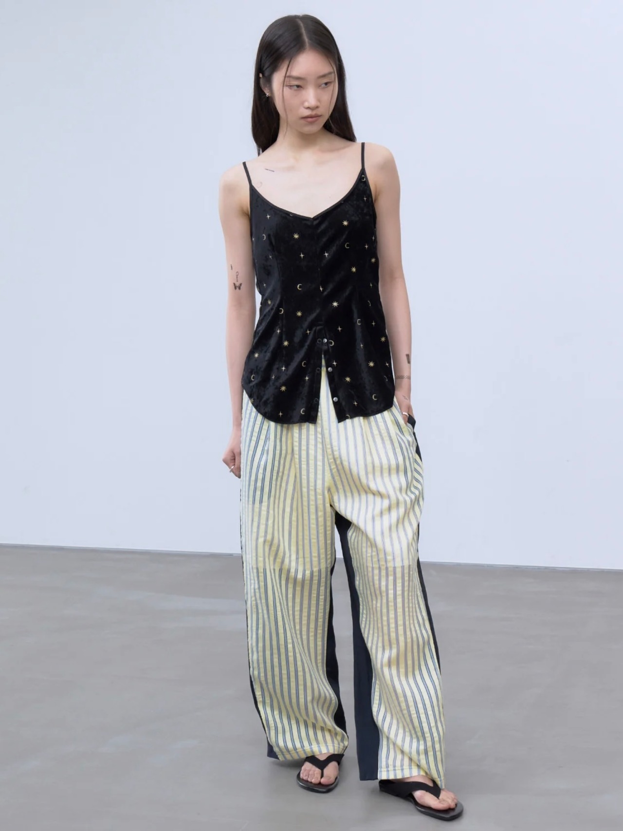 【26SS】THINGS THAT MATTER シングスザットマター / パンツ / SHEER STRIPE EASY PANTS - 6