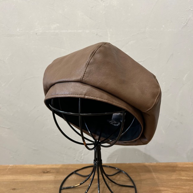 FK LEATHER BERET