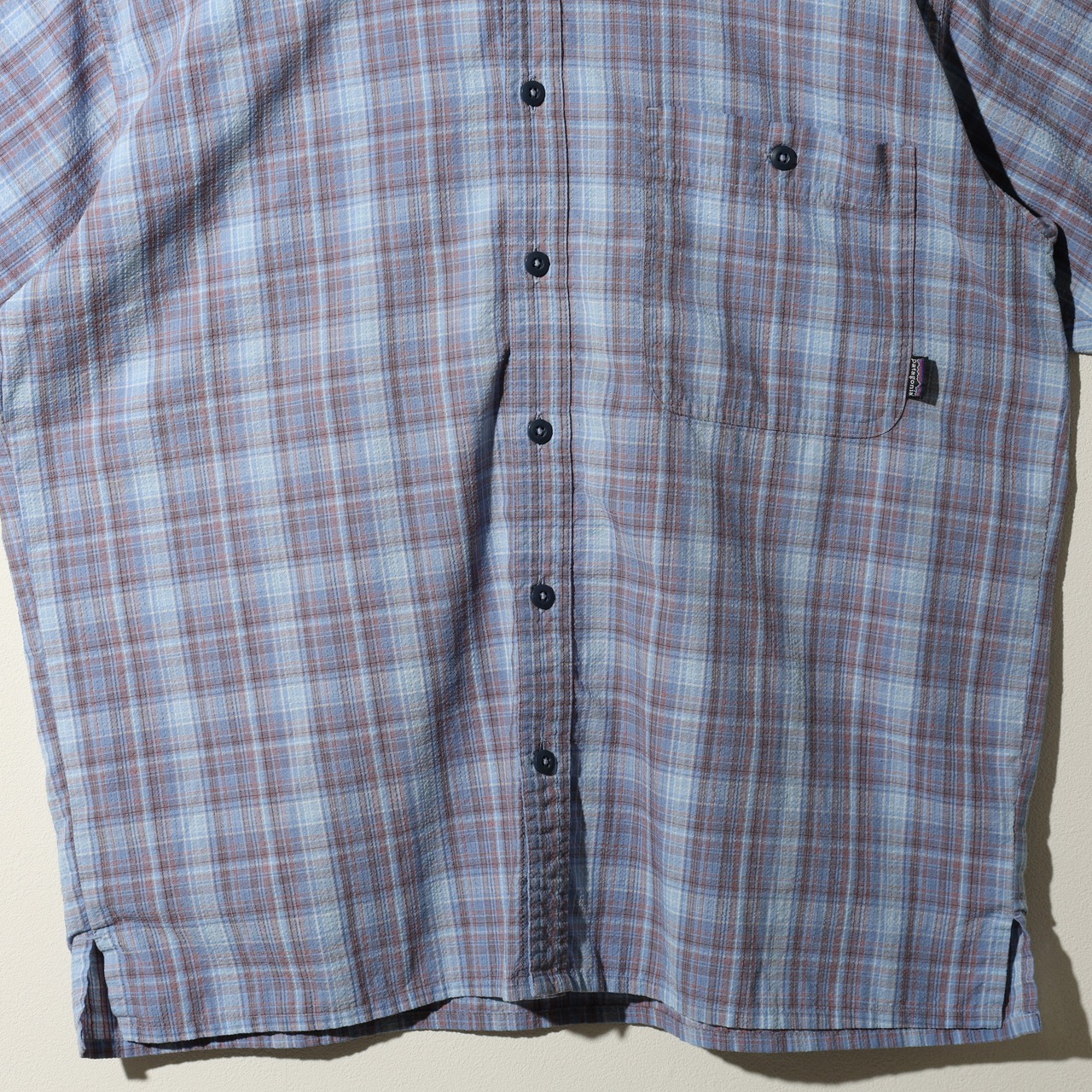 極美品 M Puckerware Shirt Patagonia パッカーウェアシャツ パタゴニア  シアサッカー