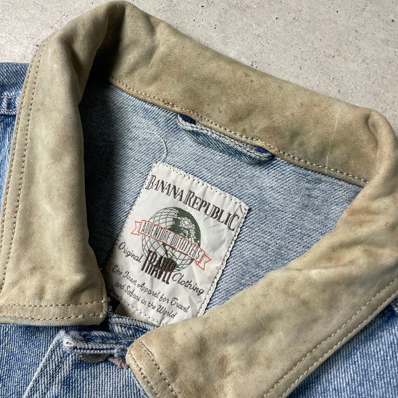 80~90年代 BANANA REPUBLIC バナナリパブリック デニムジャケット 襟 