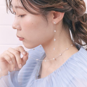 あこやケシパールK18WGネックレス【WEB限定】A55744/B55745