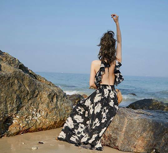 ロングワンピース レディース 大きいサイズ 花柄 マキシ丈 夏 新作