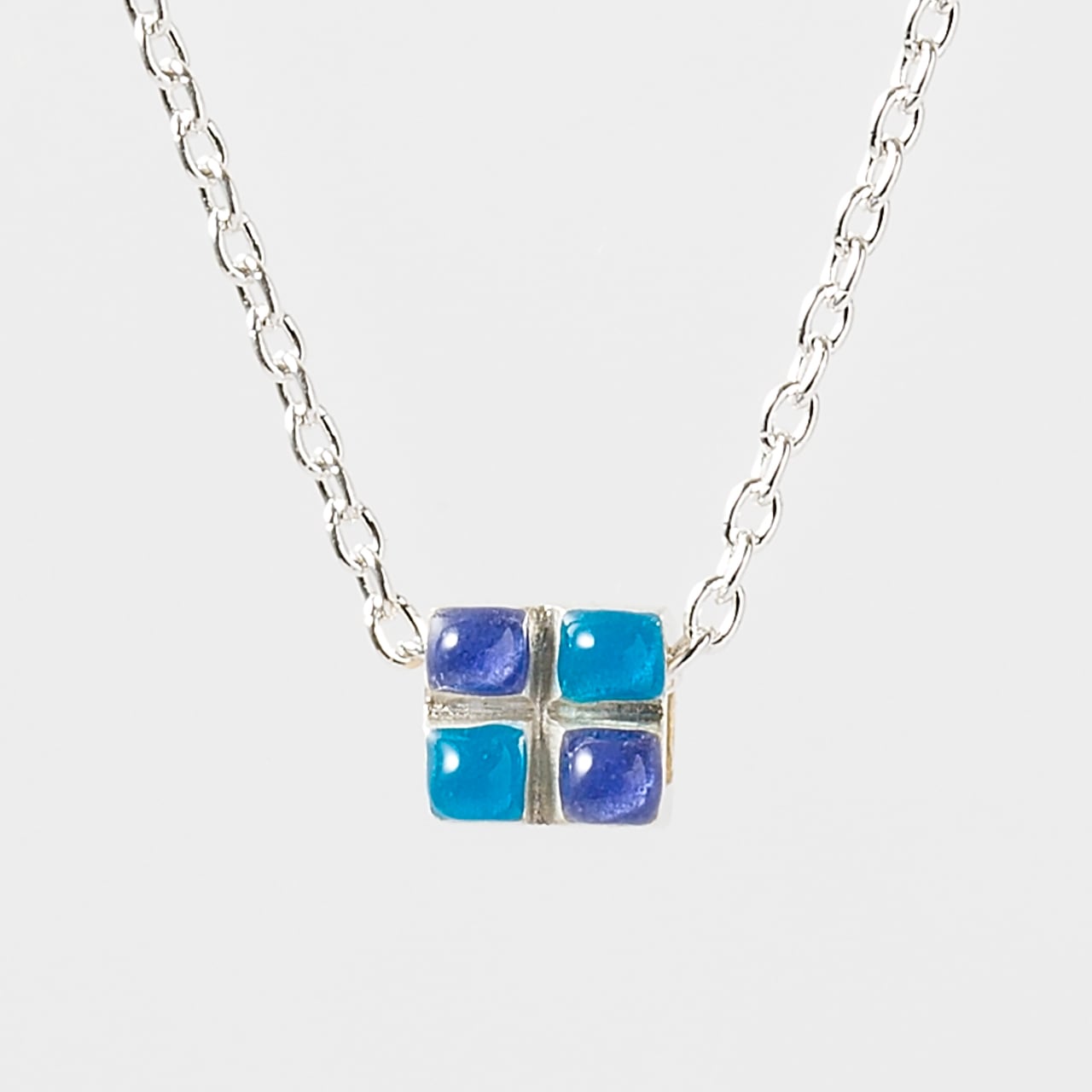 SAIKORO blue & aqua -necklace-