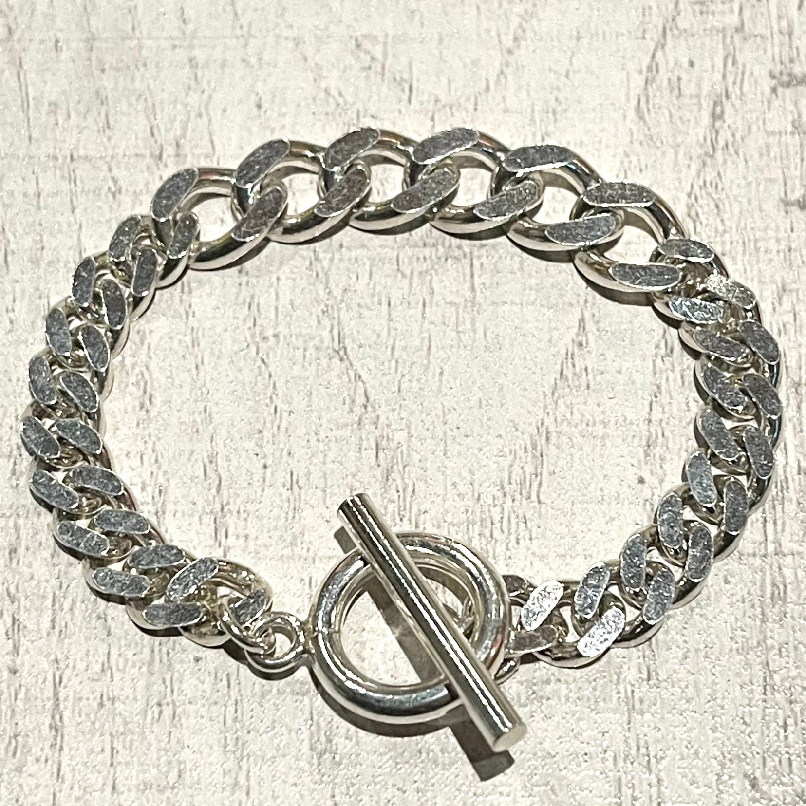 FLAT LINK CHAIN MANTEL BRACELET -SILVER925- マンテルブレスレット
