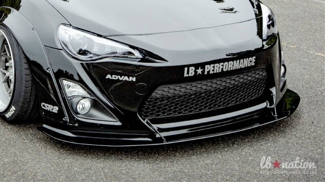 在庫クリアランスセール lb★nation TOYOTA 86 LB Front Diffuser　在庫あり即納