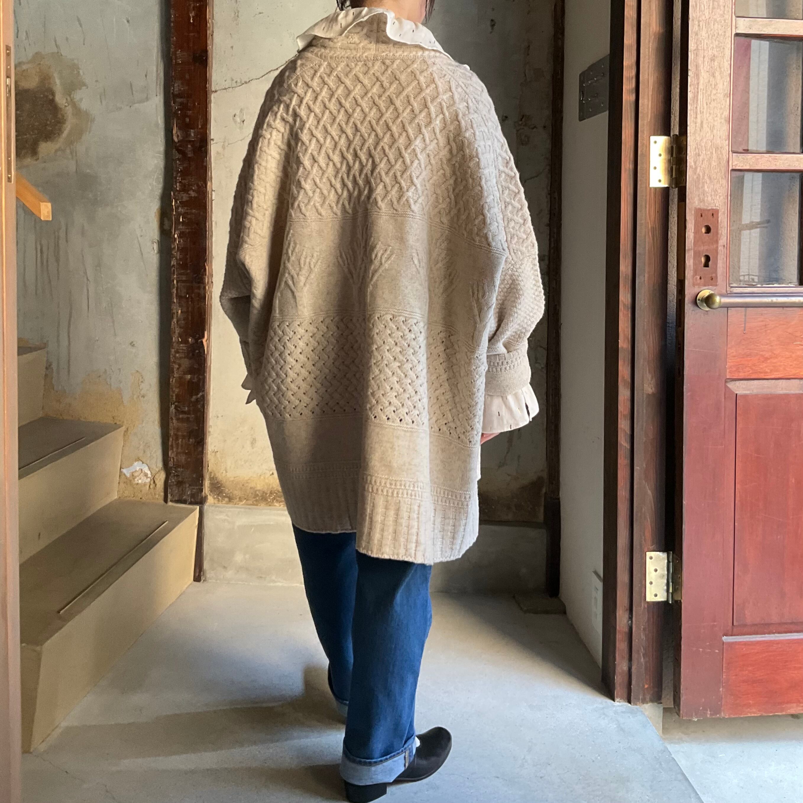 ASEEDONCLOUD / アシードンクラウド Cable big cardigan / ケーブル