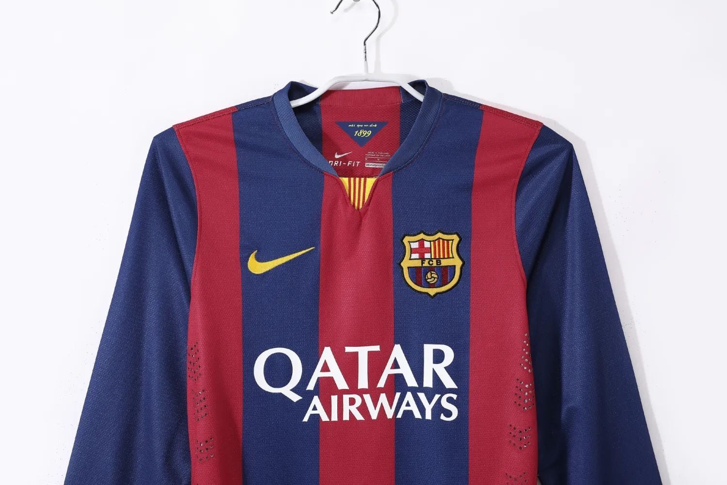 Retro Long Sleeve 14-15 Barcelona Home Jersey バルセロナ 14-15