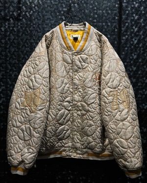 【ÆIEM】“RAW BLUE” vintage quilting baseball jacket