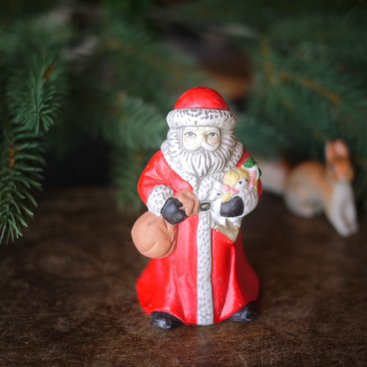 ヴィンテージ サンタクロース セラミックフィギュア ドイツ