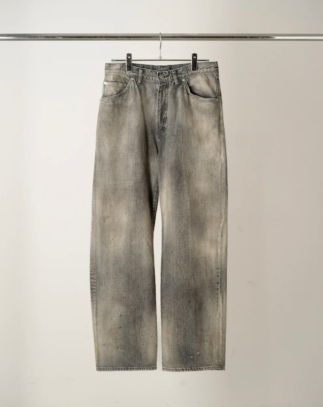 ANCELLM / #08 MIDDLE STRAIGHT 5P DENIM PANTS (BLACK)