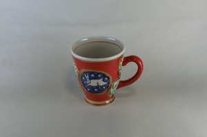 赤濃うさぎマグカップ