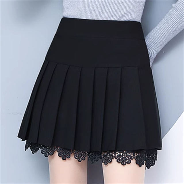 【送料無料】 スカート ミニスカート キュロット Aライン フレア ミニ レース ウエストゴム ハイウエスト かわいい 大人可愛い 大人女子 こなれ感 シンプル カジュアル 大人 上品 おしゃれ お洒落 ラフ コンサバ エレガント ガーリー 無地 春 レディース 女性用 デート お出かけ お茶会 女子会 休日 演奏会 着回し プチプライス デイリーユース 普段使い オルチャン 韓国系 ファッション 定番アイテム 着痩せ   インスタ映え