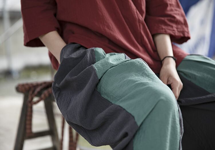 サマーカラーカジュアルパンツ 夏物 Yiranxuaディースワード86397451429