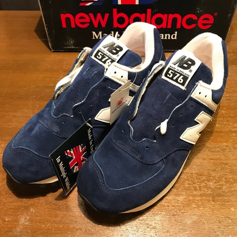 80's 90's NEW BALANCE UK576IW スエードスニーカー ブルー未使用 ...