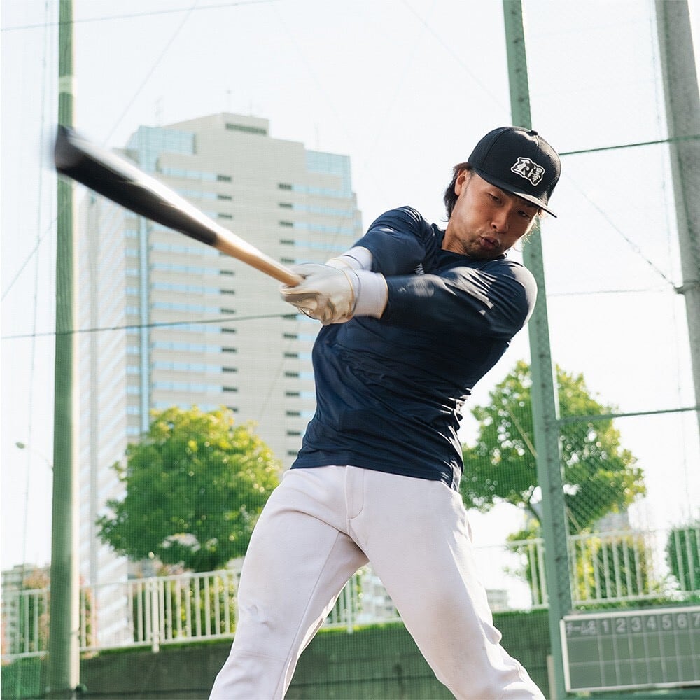 軸入り】玉澤アンダーシャツ TUS-001N（ネイビー） | 玉澤グローブ