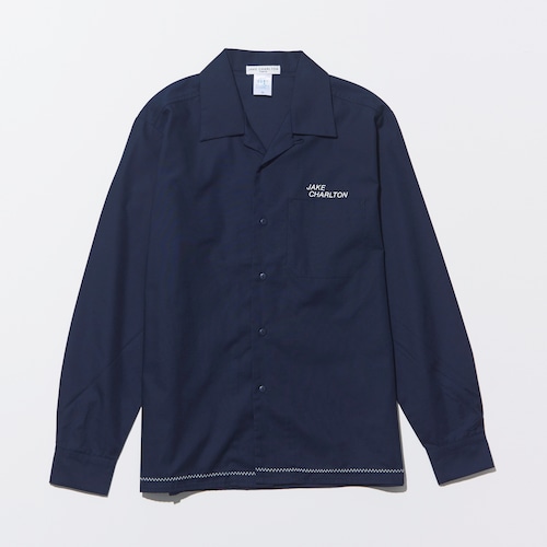 OPEN COLLAR LONG SLEEVE SHIRT  01