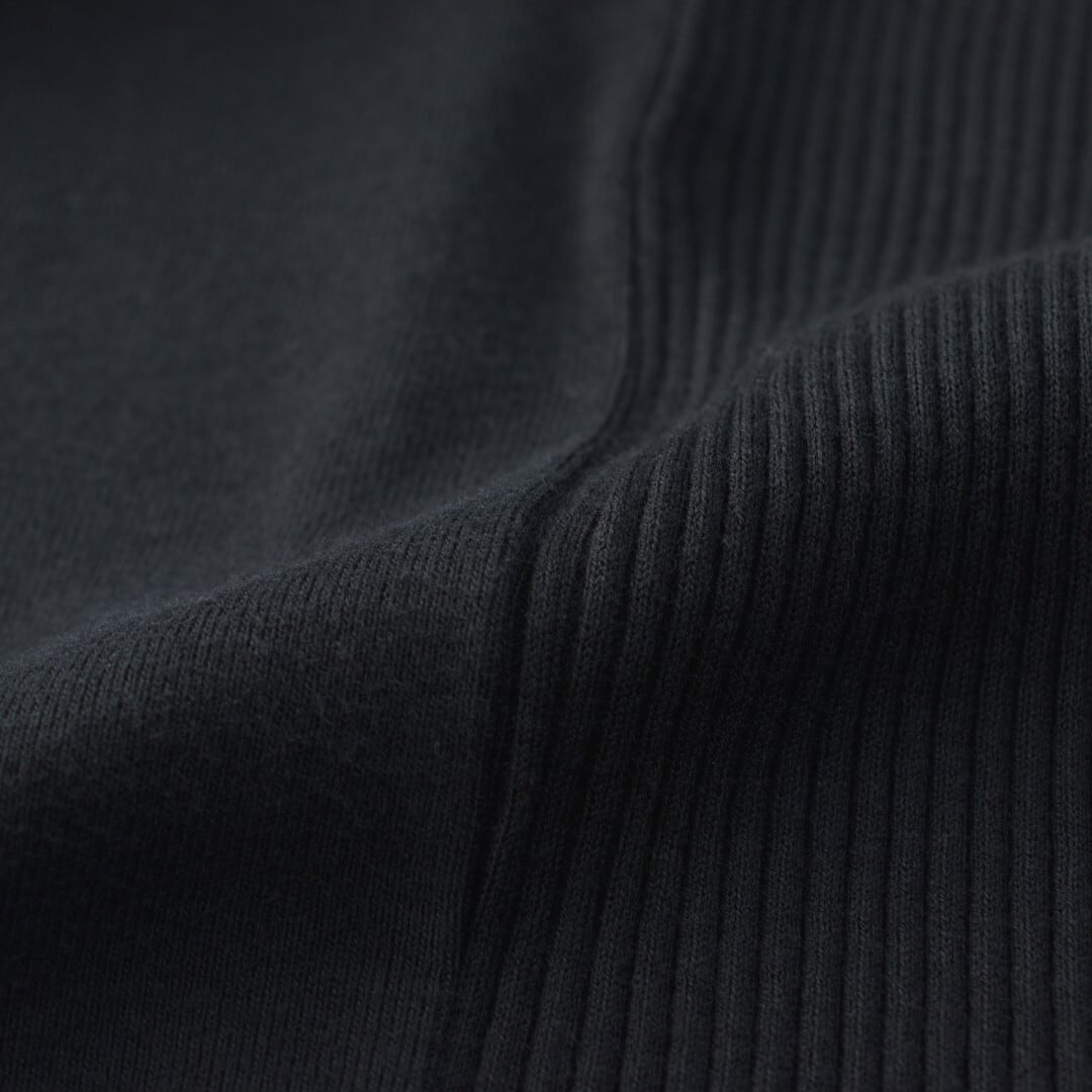 Fabrique en planete terre ファブリケアンプラネテール コンビネイションクルーネックPO・ブラック