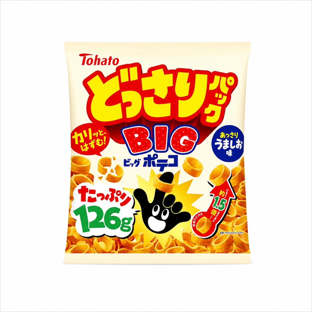 【ケース販売】東ハト BIGポテコうましお味どっさりパック 10個入り