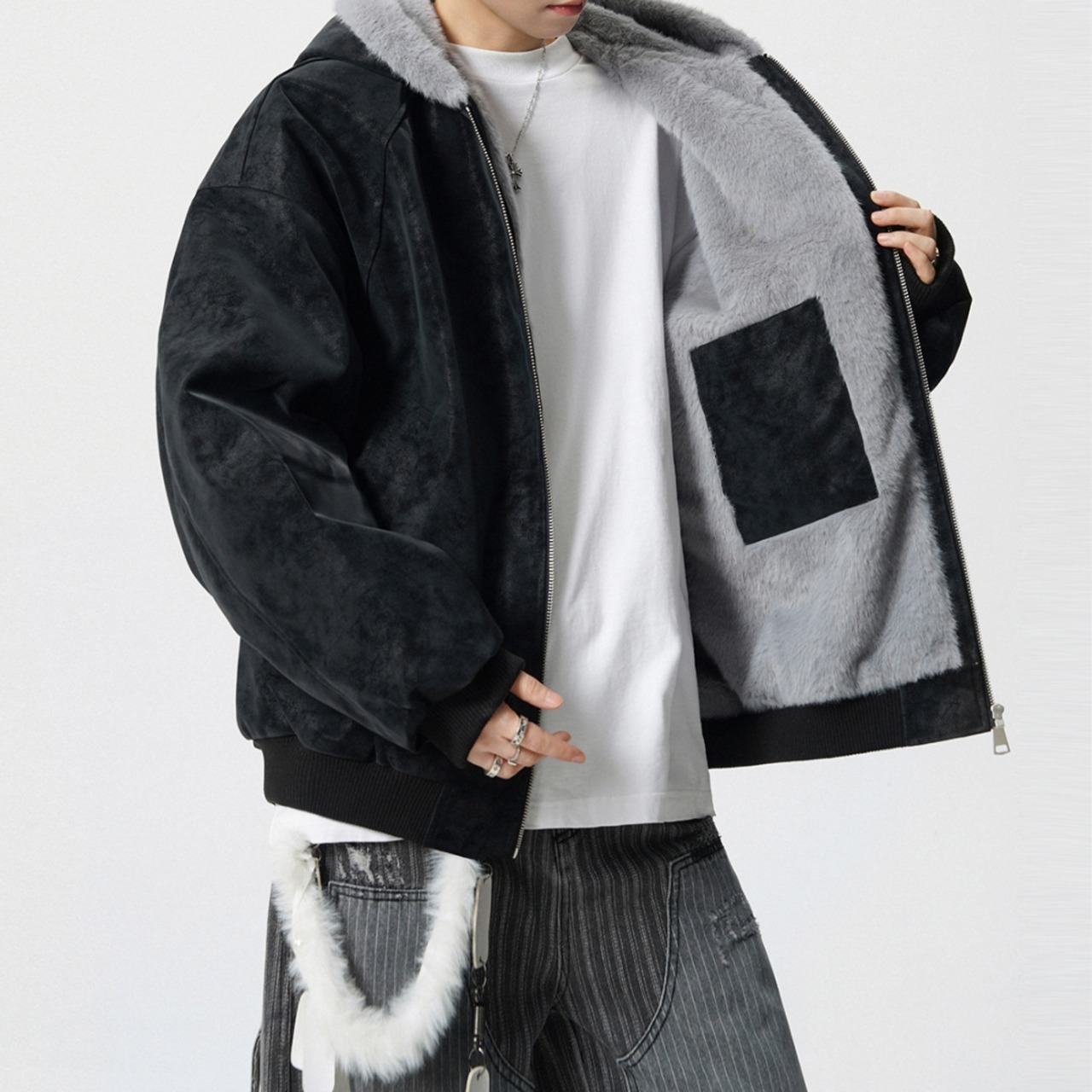 Loose Hooded Jacket / M–3XL　TB2639・画像2