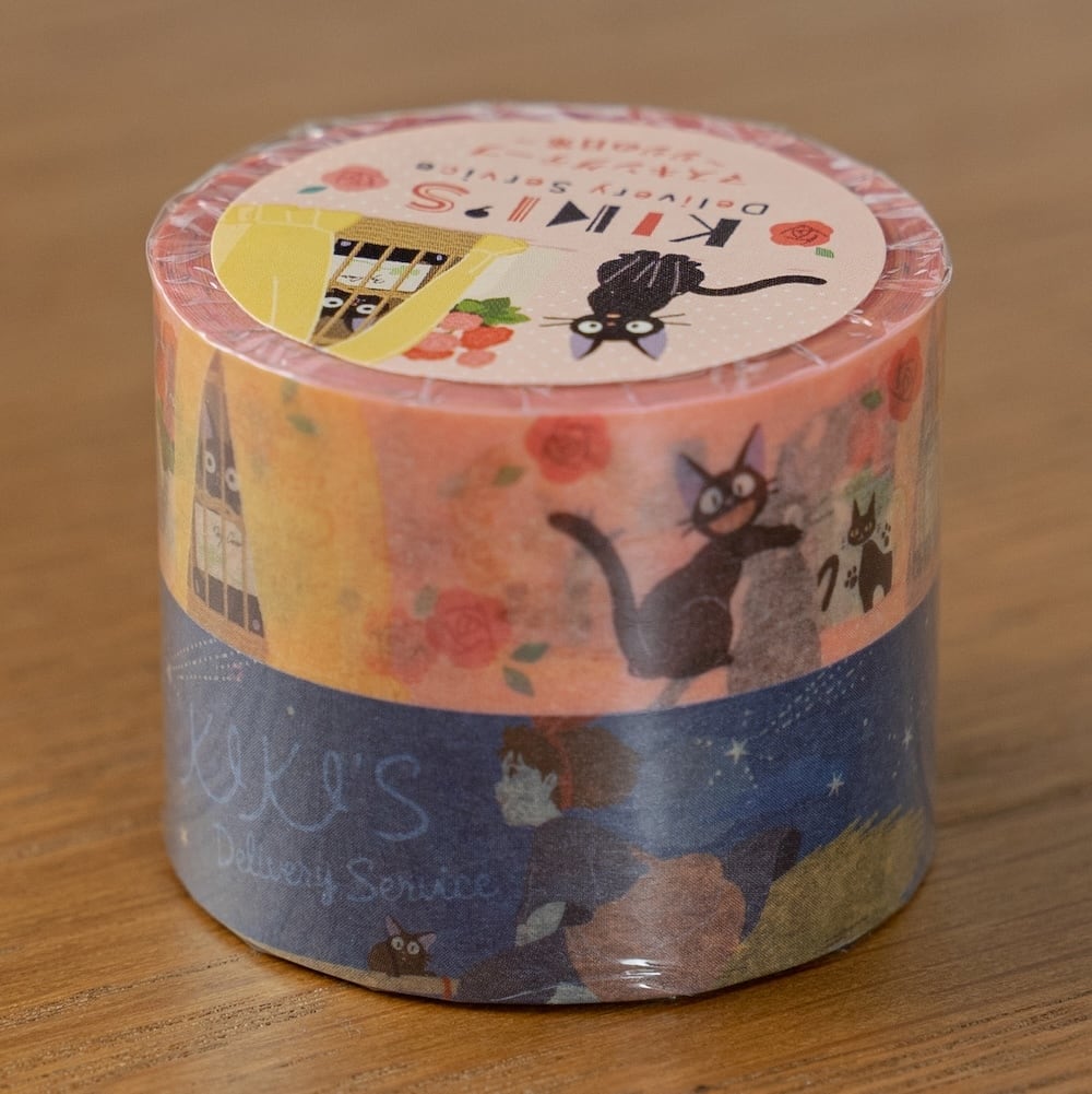 魔女の宅急便 マスキングテープ2個セット ジジの日常柄（5385） | す