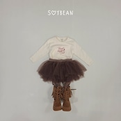 韓国子供服 / 26Autumn / soybean / メイド スリムTシャツ / キッズ服 / ジュニア服 / 秋服 *XS~JM*