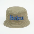 BOKU HA TANOSII / BOKU LOGO 3D Embroidery HAT  / "ベージュ"
