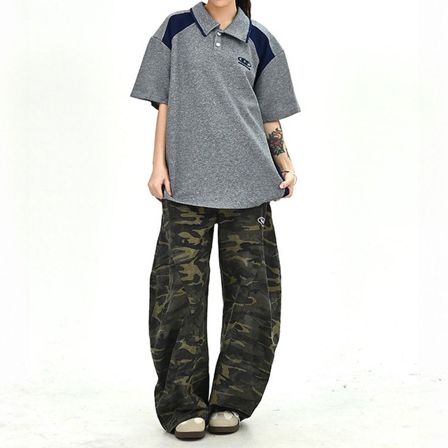 スポーツラインコンビポロトップス 2col   R01667