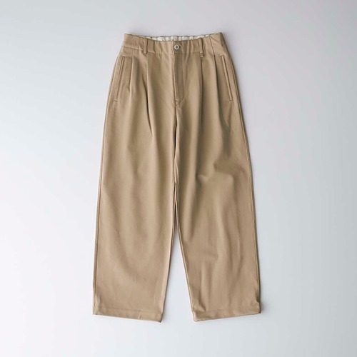 CURLY&Co./KNIT CHINO-CLOTH PANTS (WIDE)