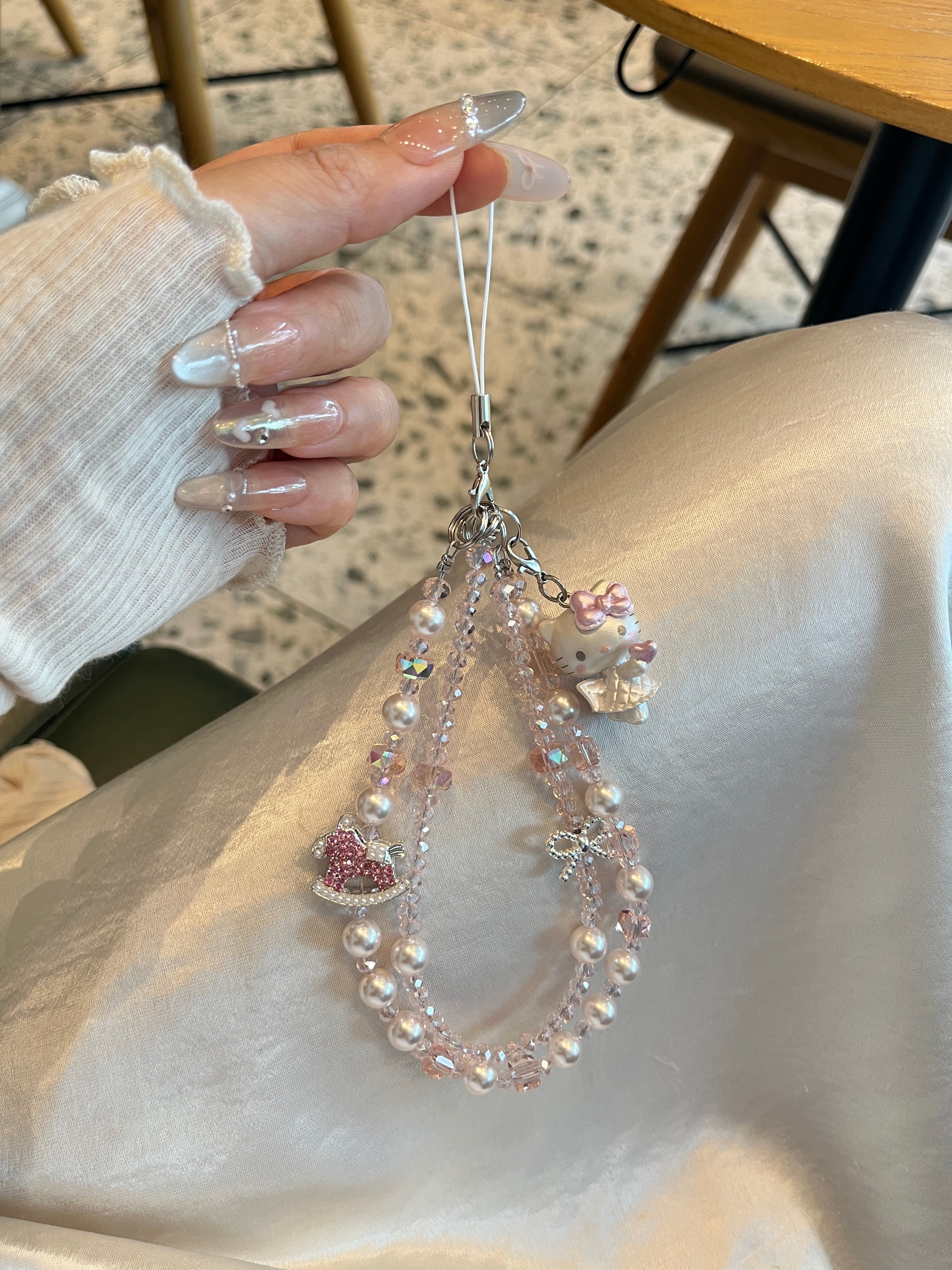 オリジナル手作りビーズストラップ PK4