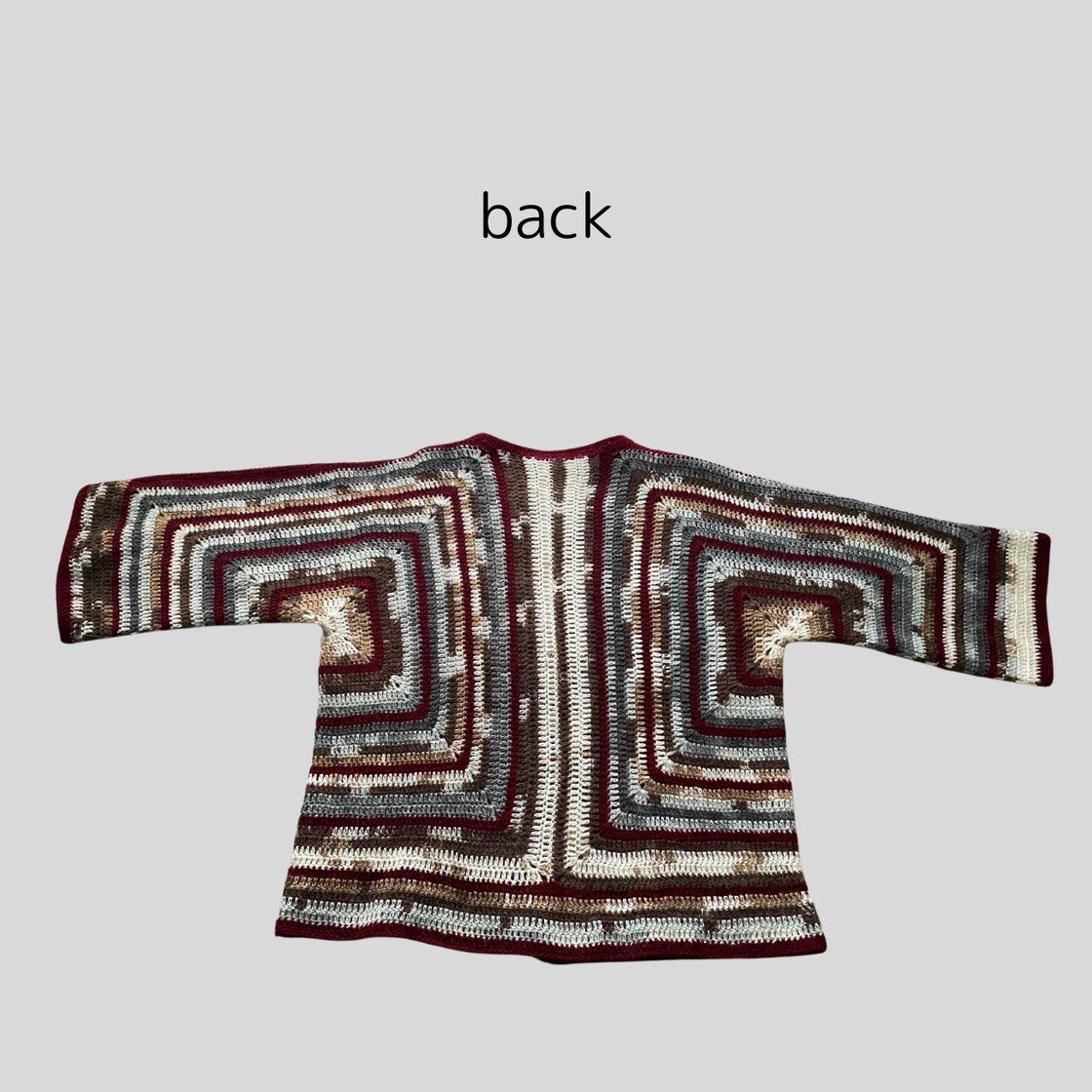 ヘキサゴンカーディガン ボルドーライン | Pay ID