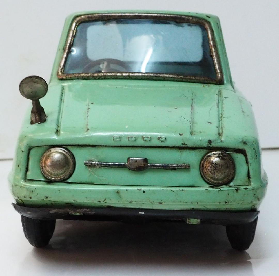 萬代屋【愛知機械工業コニー グッピー黄緑 フリクション】当時物ブリキ