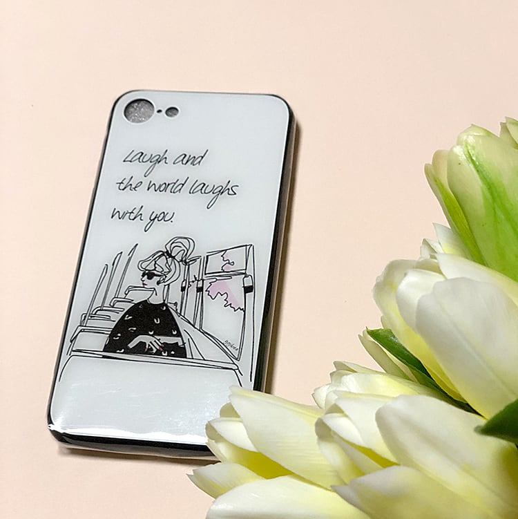 背面ガラスケース・“窓の外”