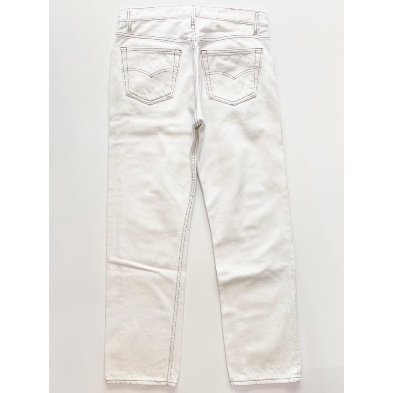 90s Levi’s 501 WHITE DENIM PANTS MADE IN USA  Size W32L30→W32L29
