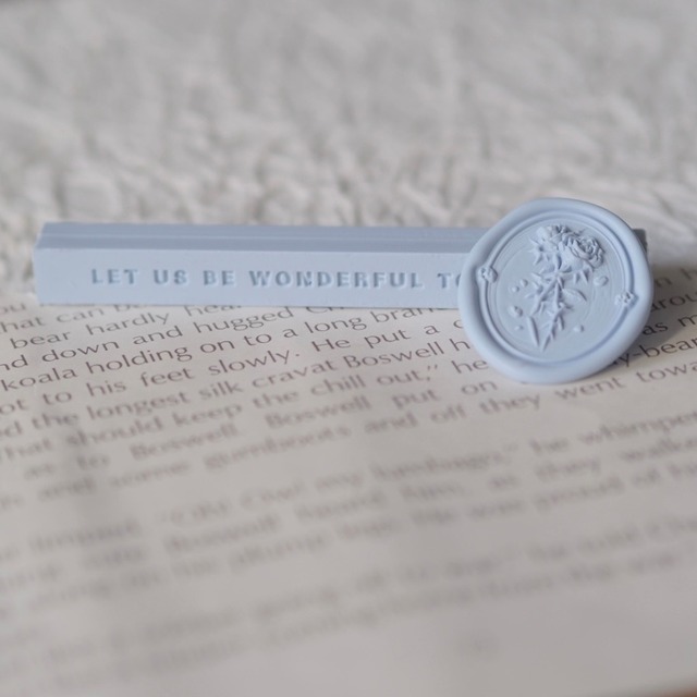 28 ライトブルー・マットシーリングワックススティック