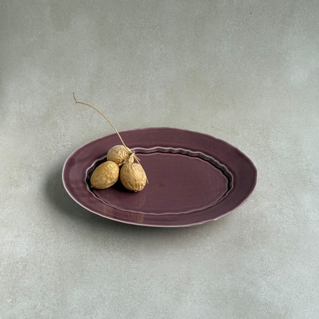 遠藤窯 オーバルプレート ユラギ