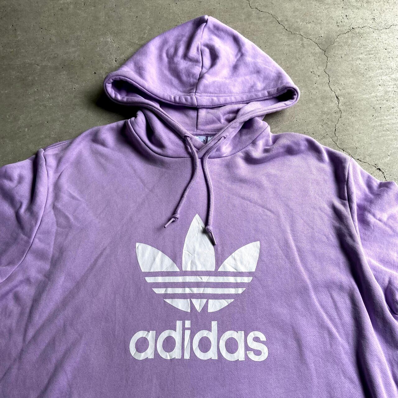 adidas アディダス ゼブラ柄 トレフォイルロゴ ビッグシルエット L-XL