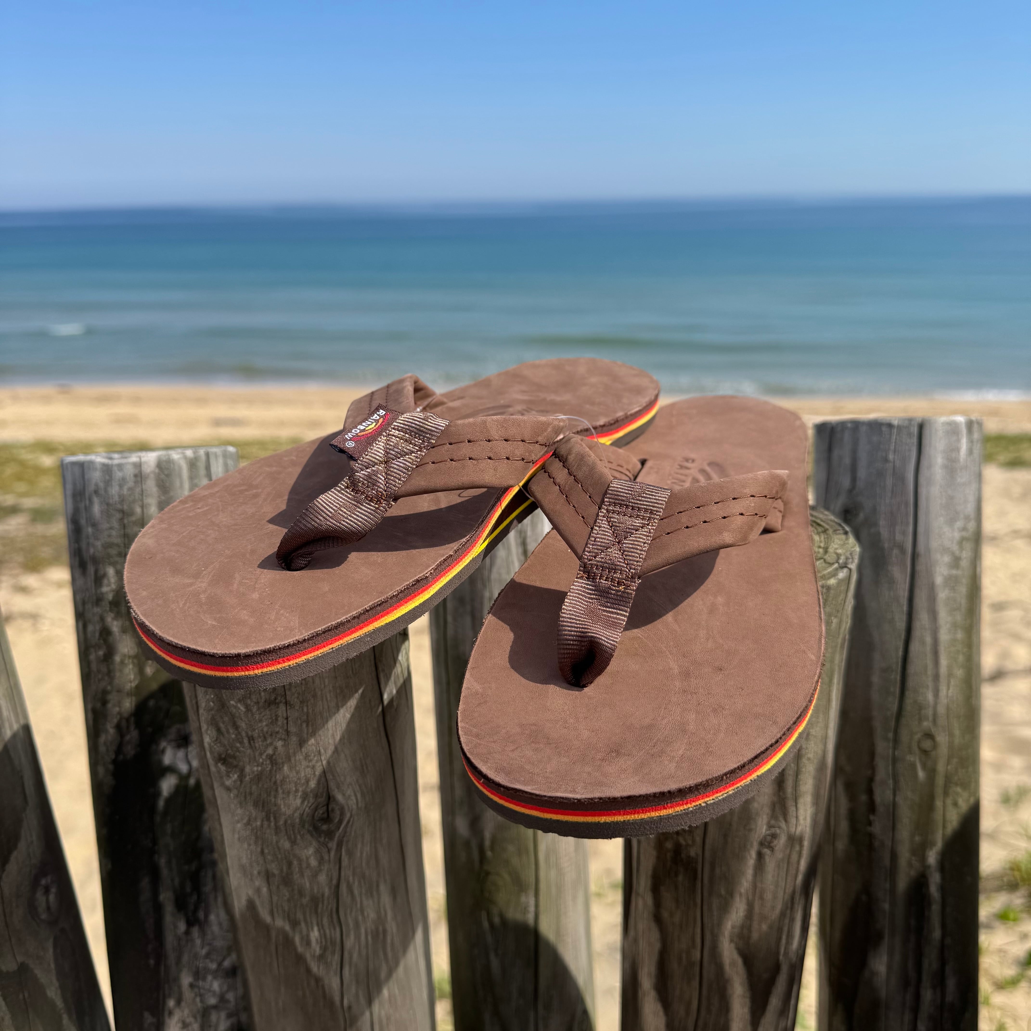 FACTORY EXCLUSIVES! "Rainbow Sandals"Single Layer/Espresso/S