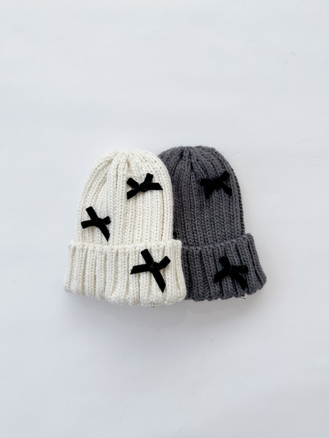 即納＿ribbon beanie