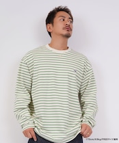 【#Re:room】COLOR STRIPED BIG LONG SLEEVE［REC742］