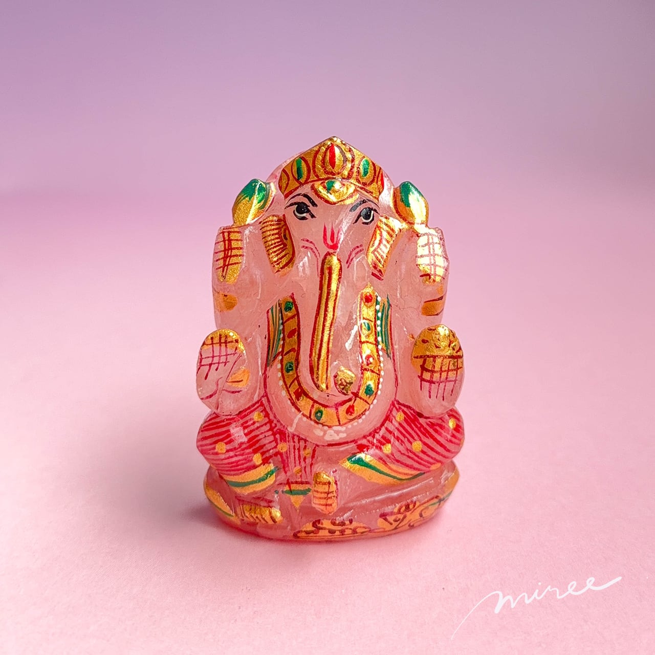 【マニカラン水晶】3倍速で願いが叶う?!ピンクのガネーシャ006