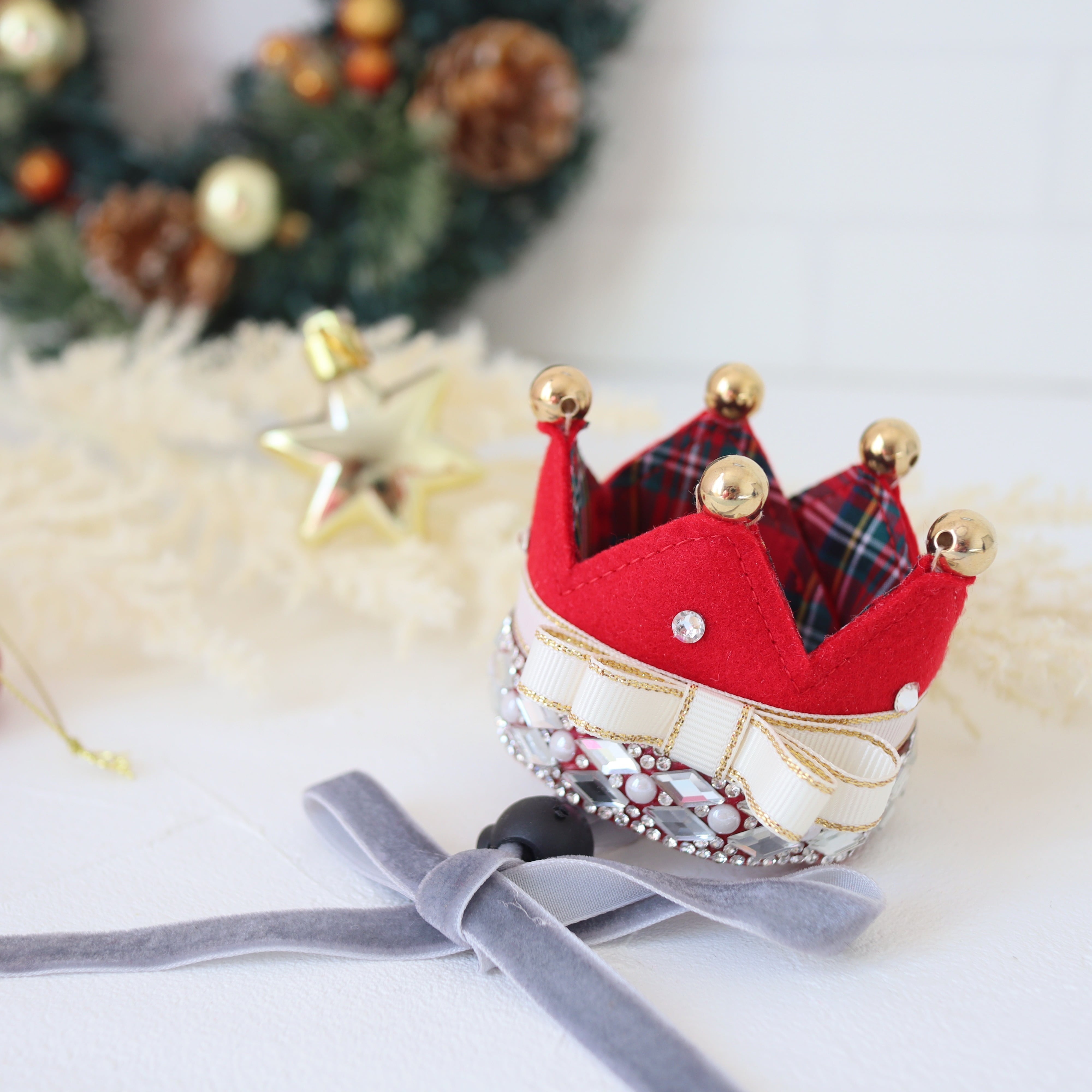 リクエスト再販】jewelry Christmas・・・クラウン クリスマスのティアラ 王冠 誕生日や撮影会にどうぞ・・・ | misacrown