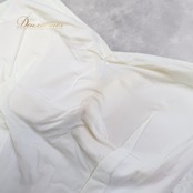 社交ダンス 衣装 ワンピース ドレス スタンダード ホワイト系 フリル 花 白 ラインストーン ビジュー 袖なし 華やか 明るい デモ 競技 上品 かわいい ダンス衣装 イベント ステージ キラキラ ふんわり シルバー系