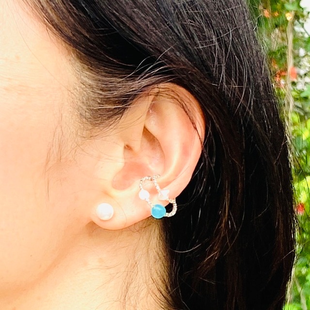 海のイヤーカフ　「nipek」 by the sea