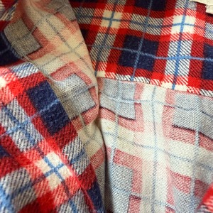 70's〜 COMPASS Printed Flannel Shirt 70年代 プリネル プリントフランネルシャツ ヴィンテージ ビンテージ  TT2026-0042