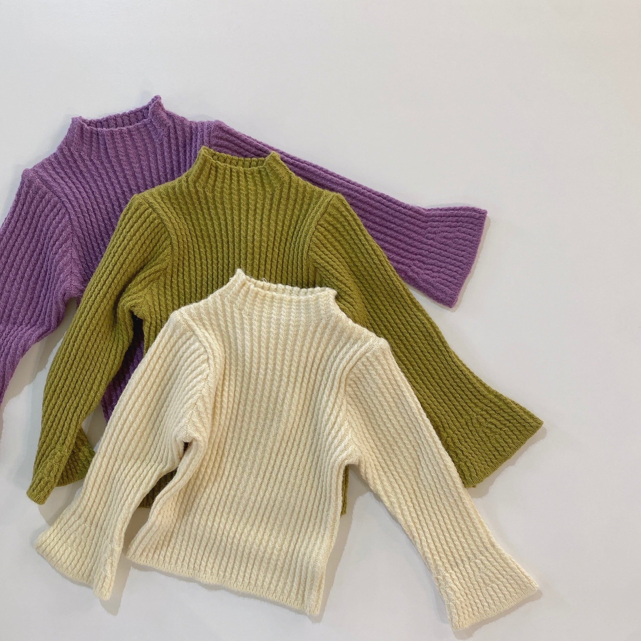 90,100,110cm　フレアスリーブニット